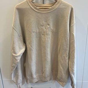 Chanel Tan Bootleg Sweatshirt